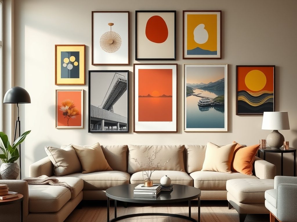 Galeria plakatów: jak dobrać kolory, by stworzyć harmonijną i stylową aranżację wnętrza