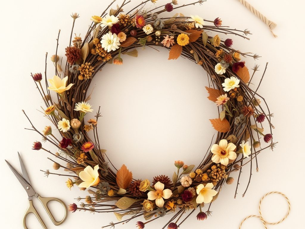 Wianek boho DIY: jak samodzielnie stworzyć naturalną dekorację z praktycznymi wskazówkami krok po kroku