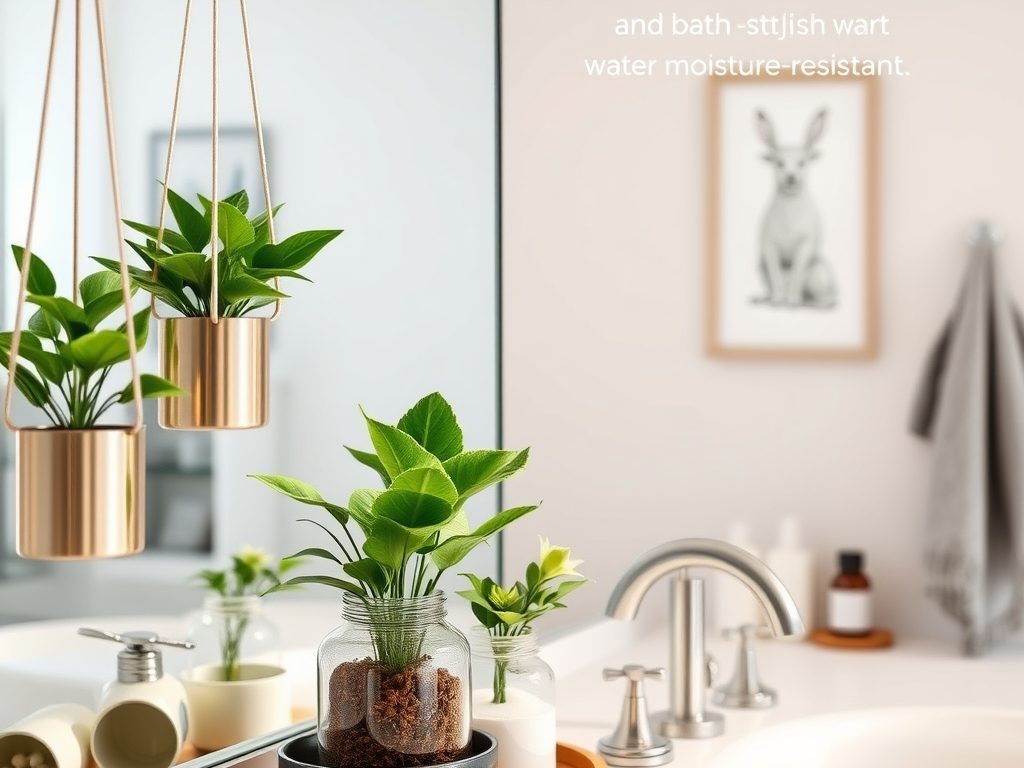 DIY dekoracje do łazienki: praktyczne pomysły na stylowe i wilgociotrwałe dodatki