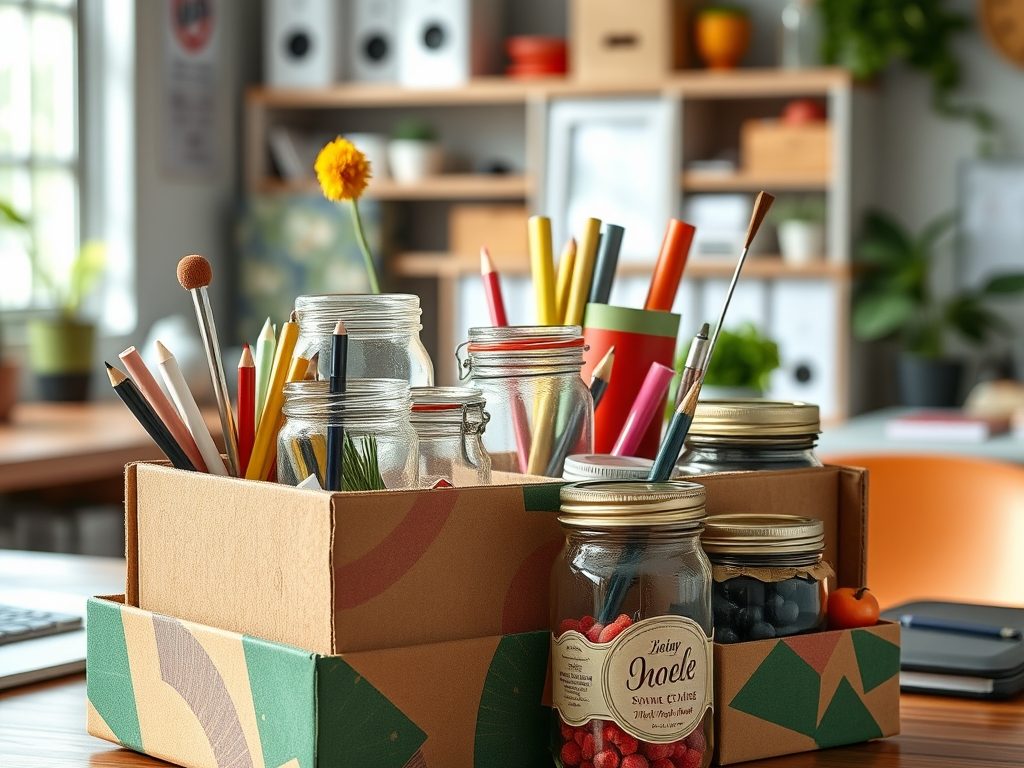 Organizer na biurko DIY: jak samodzielnie stworzyć funkcjonalny i estetyczny porządek z recyklingu