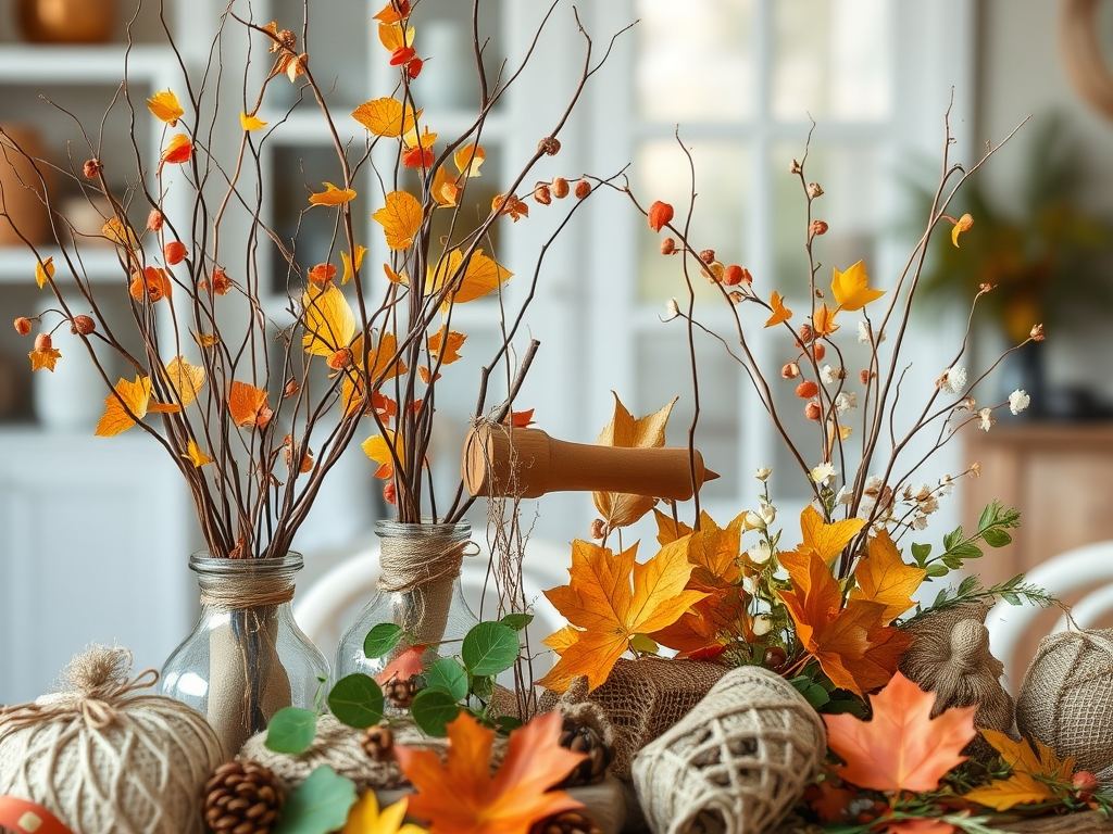 DIY dekoracje sezonowe: jak kreatywnie wykorzystać naturalne materiały i tkaniny na każdą porę roku