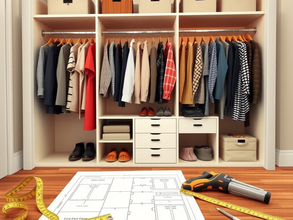 Organizer do garderoby DIY: jak samodzielnie zaprojektować i wykonać funkcjonalny system przechowywania