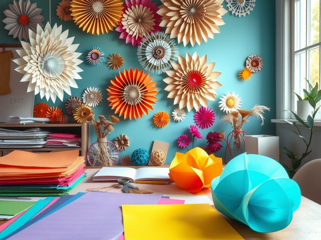 Dekoracje ścienne z papieru DIY: jak wybrać materiały i techniki dla trwałego efektu