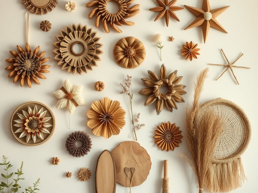 Ozdoby na ścianę DIY: jak stworzyć trwałe dekoracje z naturalnych materiałów i zachować proporcje w aranżacji wnętrza
