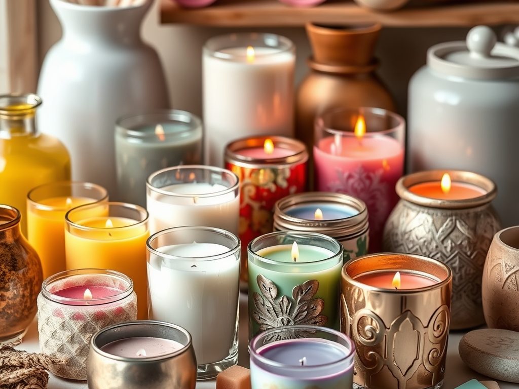 Jak wybrać pojemniki do świec DIY: materiały, kształty i praktyczne porady dla twórców rękodzieła