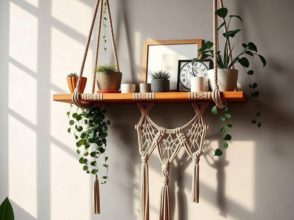 Makrama półka DIY: jak samodzielnie stworzyć stylową i funkcjonalną dekorację wnętrza